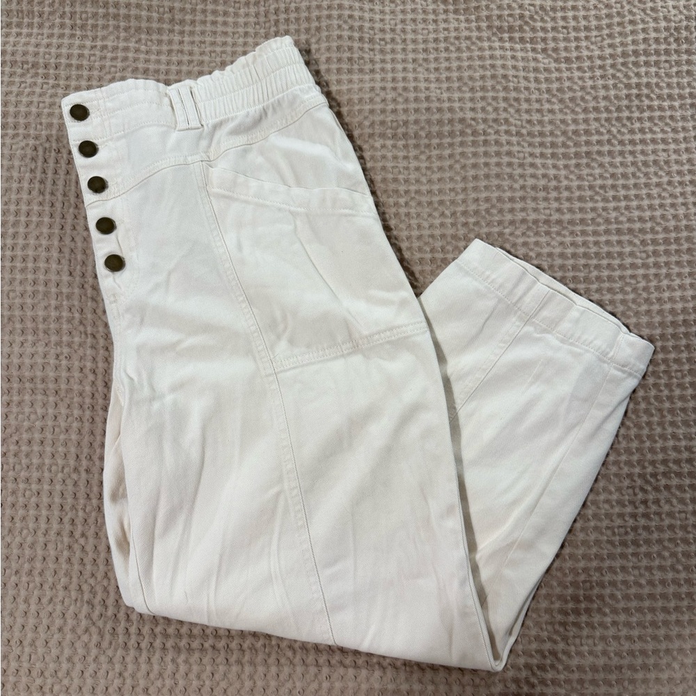 Knox Rose Cream High-Waisted Pants